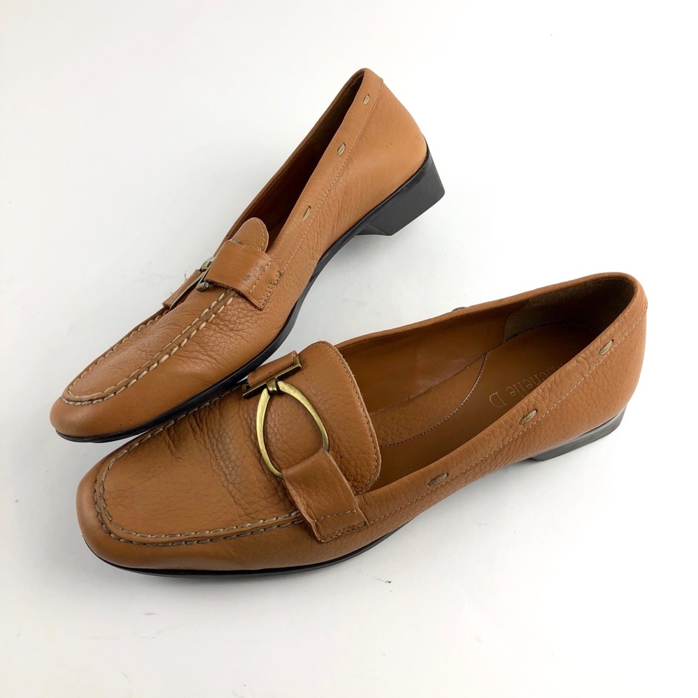 Michelle D Tan Square Toe Career Dress Shoes 9M